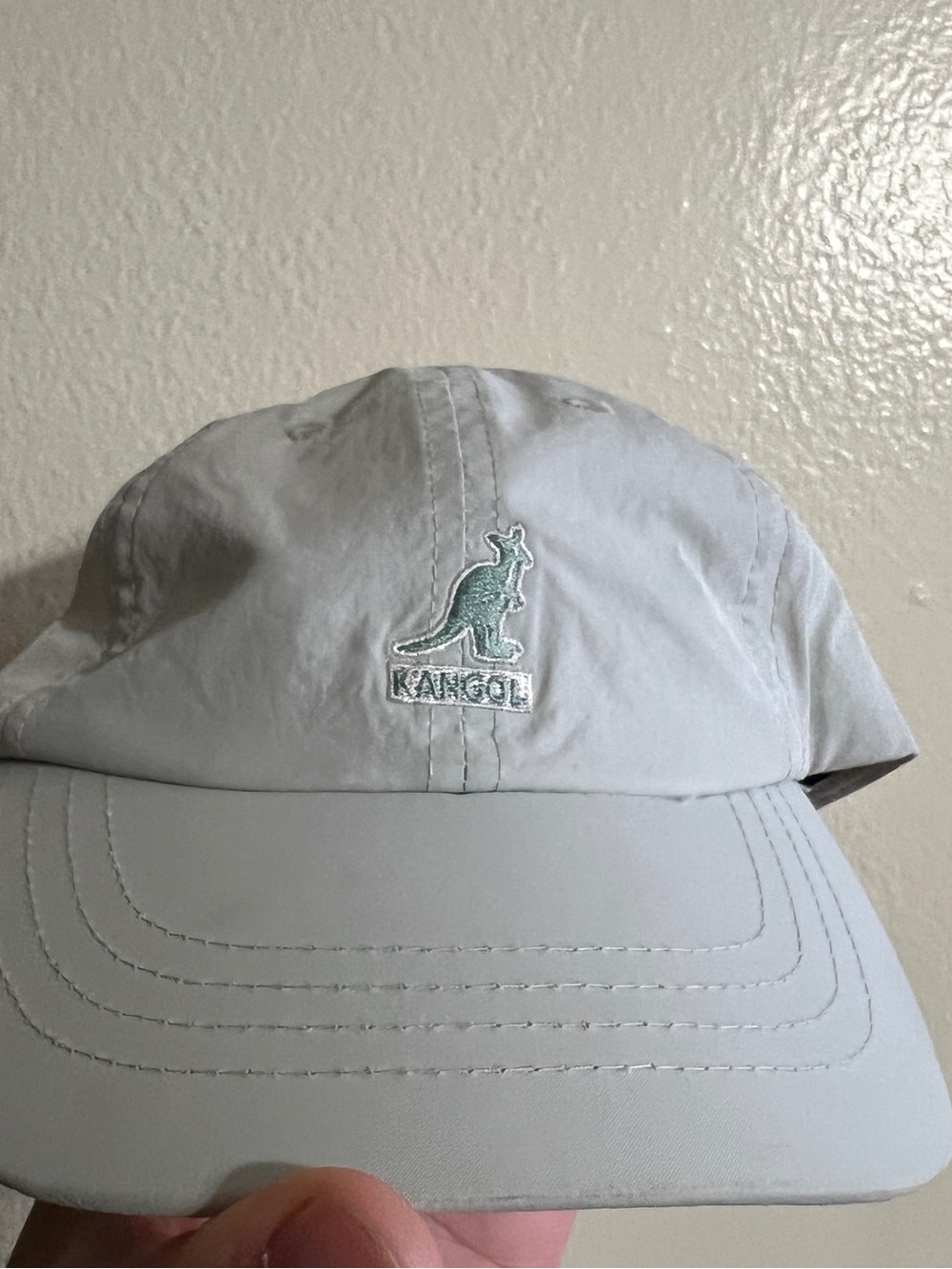 Kangol Baseball Cap Kids Large Light Gray Embroidered Logo